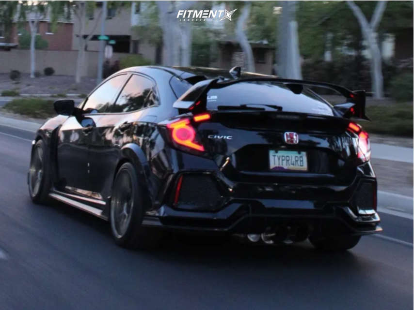 2019 Honda Civic Type R with 18x9.5 Konig Ampliform and General 255x35 ...