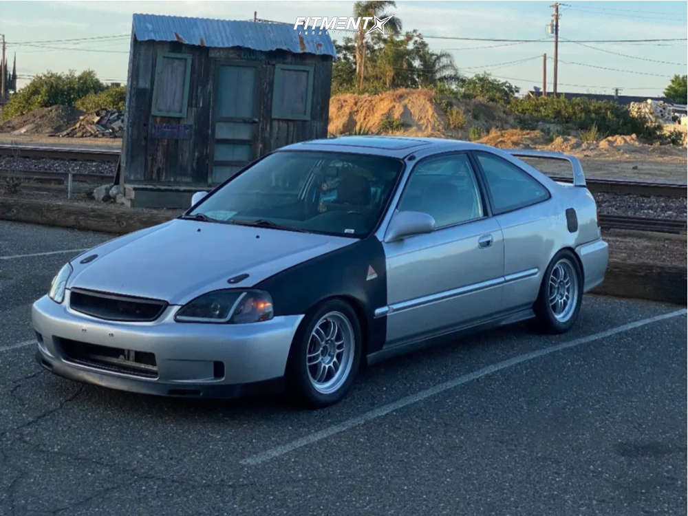 1999 Honda Civic EX with 15x7 Enkei Rpf1 and Nitto 225x45 on Coilovers ...