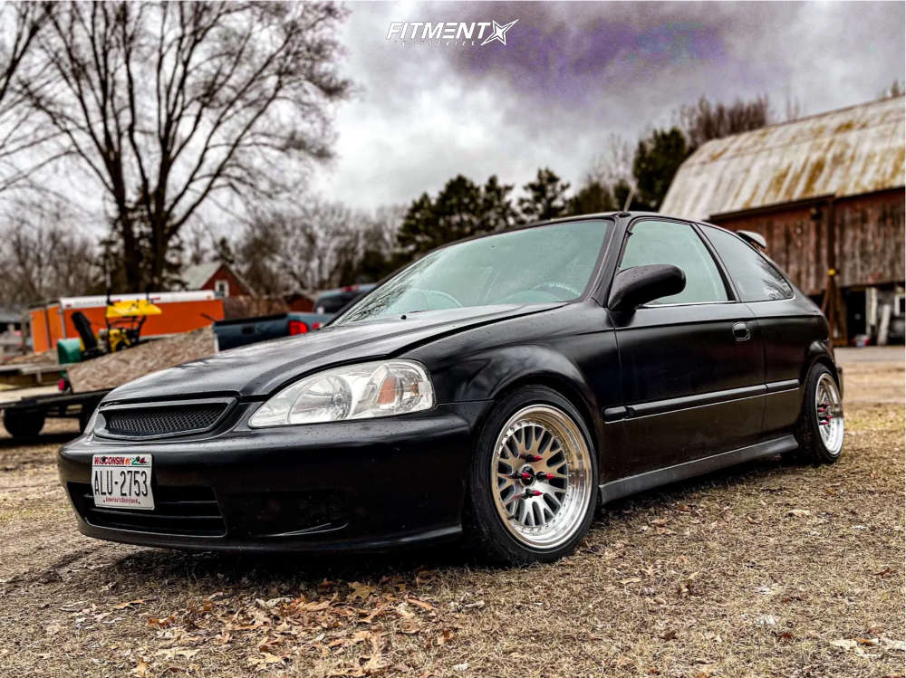 1999 Honda Civic DX with 15x8 JNC Jnc001 and Toyo Tires 225x45 on