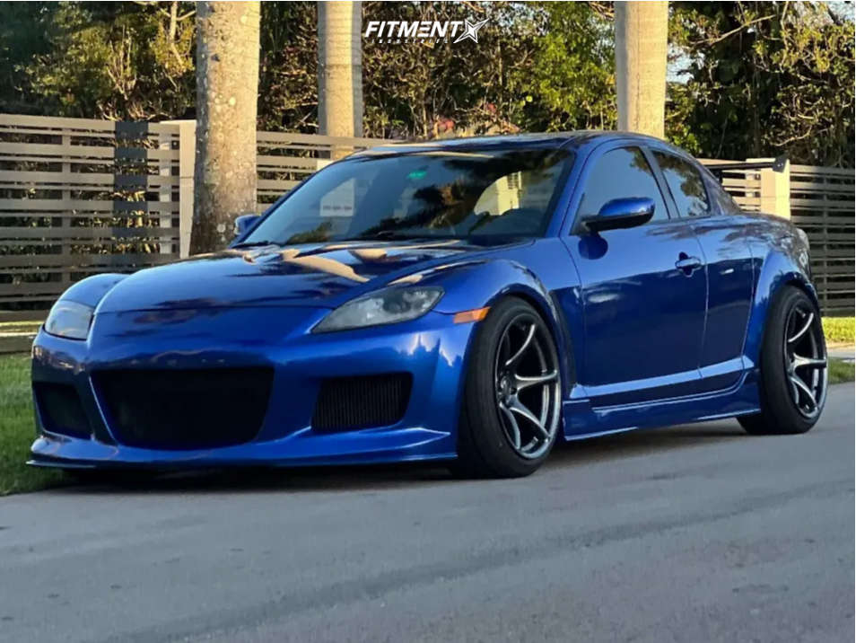 Mazda Rx 8 Base 2004 Mazda RX-8 Base with 18x10.5 Kansei Tandem and Vercelli 235x40 on ...