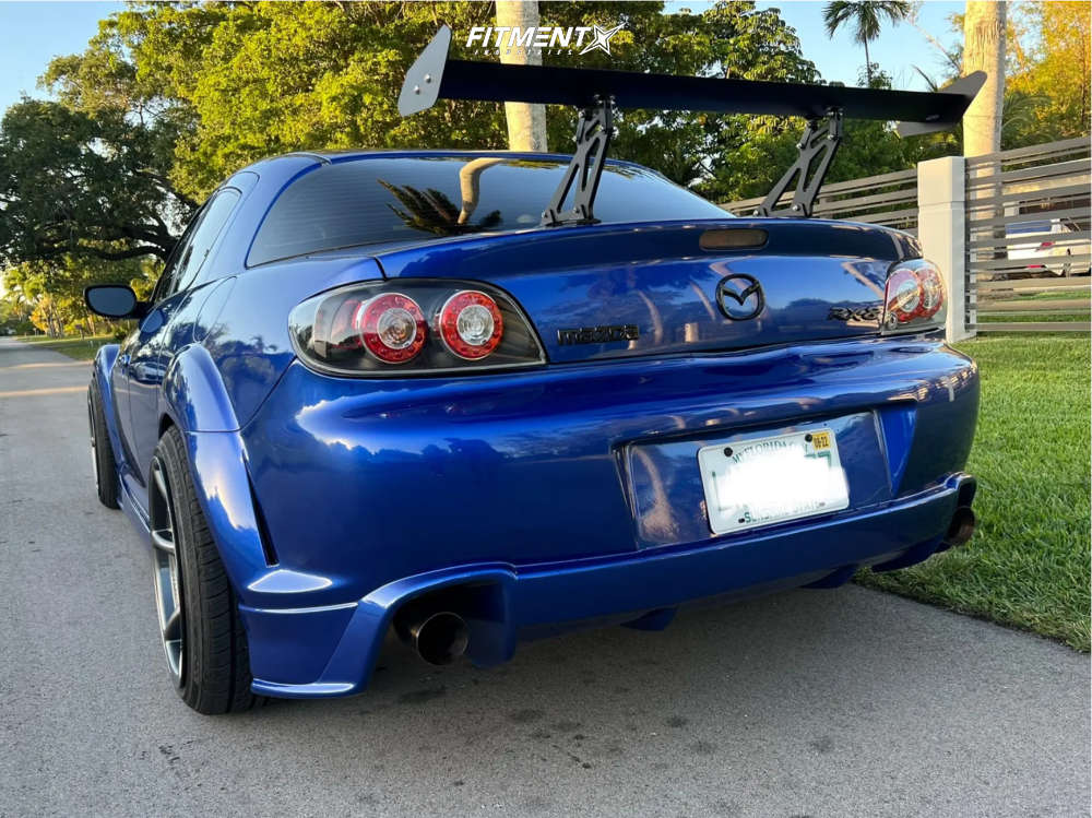 2004 Mazda RX-8 Base with 18x10.5 Kansei Tandem and Vercelli 235x40 on ...