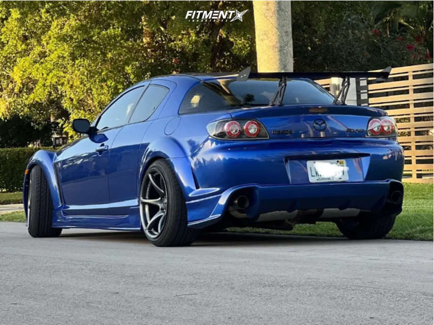 2004 Mazda RX-8 Base with 18x10.5 Kansei Tandem and Vercelli 235x40 on ...