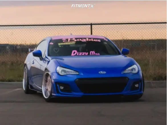 2017 Subaru BRZ Premium with 18x9.5 Heritage Sakura and Nitto