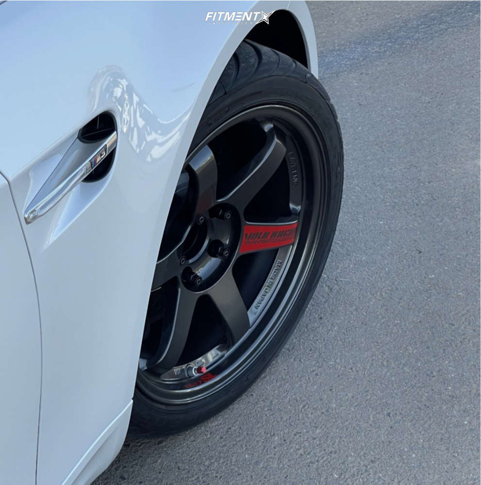 2012 BMW M3 Competition Package with 18x9.5 Volk Te37sl and Federal ...