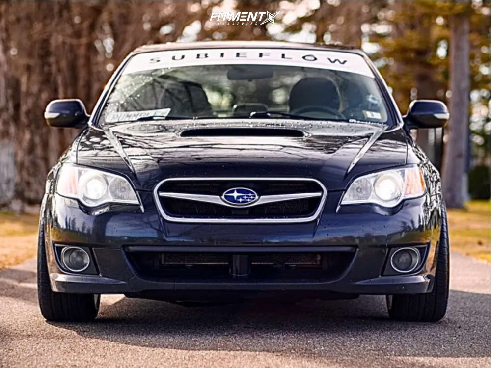 2008 Subaru Legacy GT Limited with 18x8.5 ESR Cs8 and Vercelli 225x40