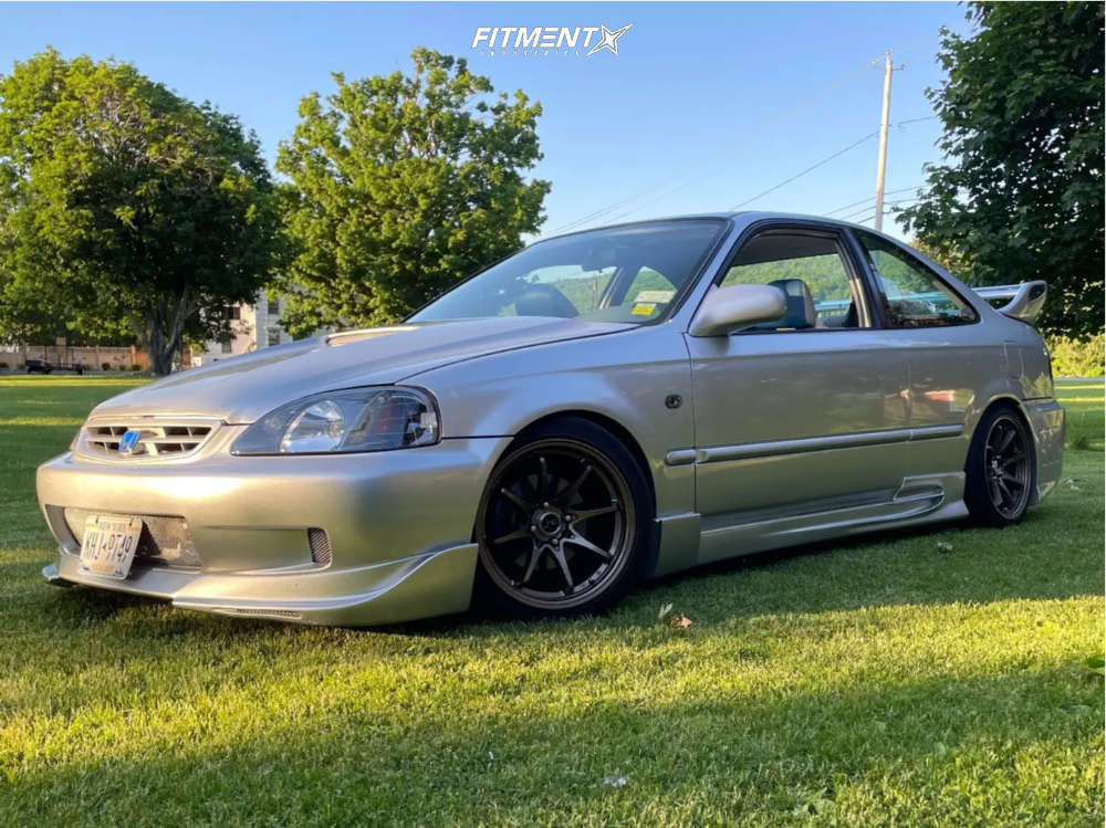 2000 Honda Civic EX with 16x8.25 JNC Jnc006 and Hankook 205x45 on