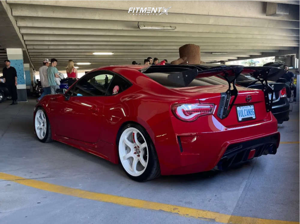 Frs Rims Gold 2014 Scion FR-S Base with 18x9.5 Gram Lights 57dr and Firestone 255x35 ...