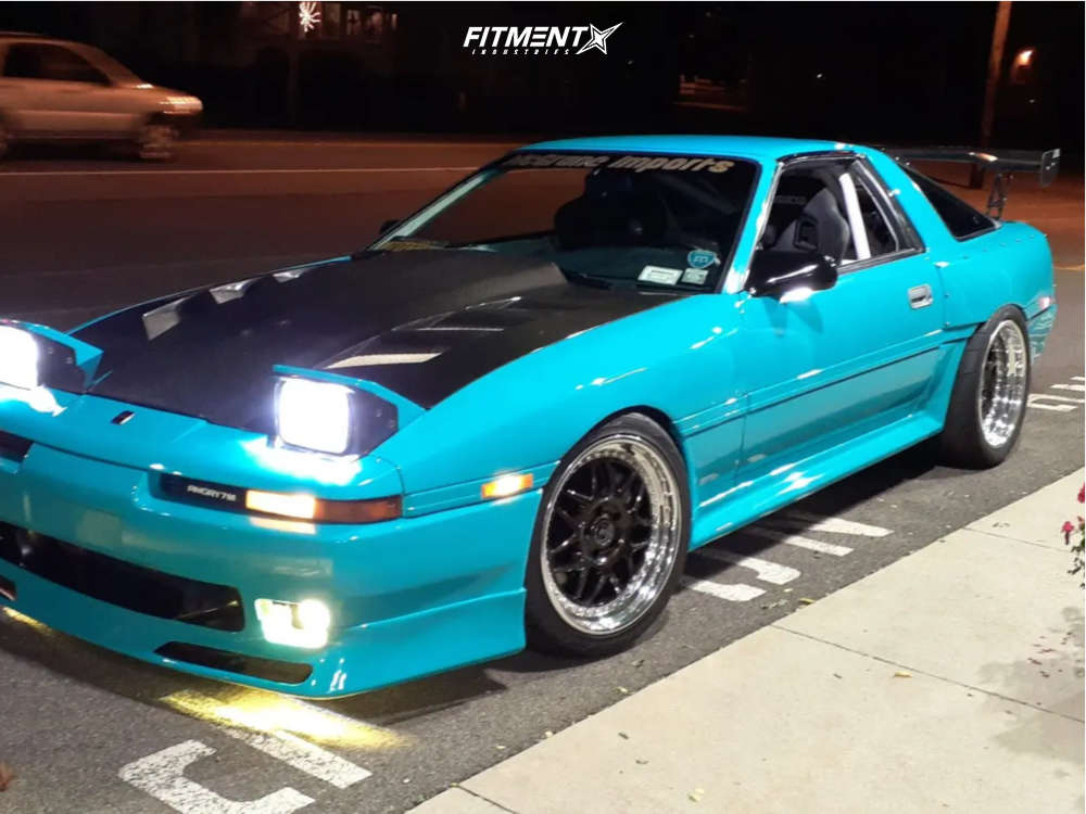 1990 Toyota Supra Turbo with 18x10 Forgestar M14 and Nitto 265x35