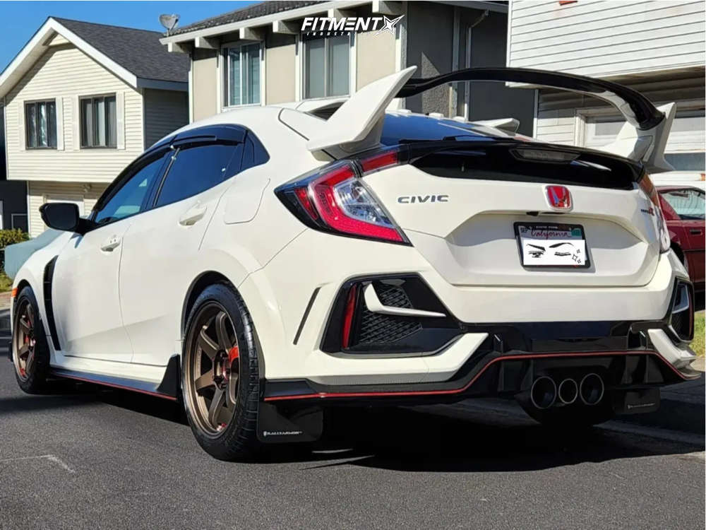 Type R Volk 2021 Honda Civic Type R with 18x9.5 Volk Te37sl and Michelin 255x40 on ...