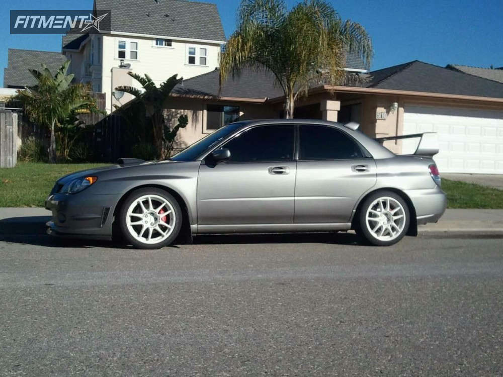 2007 Subaru Impreza WRX with 17x8 Work Emotion Cr Kiwami and