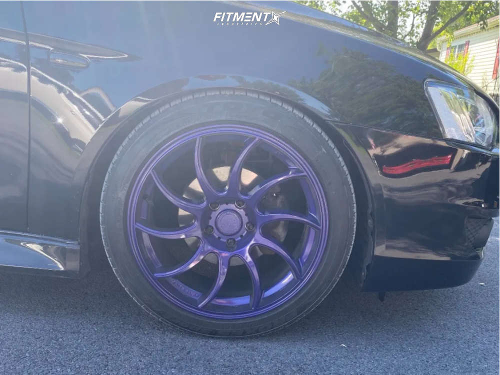 2014 Mitsubishi Lancer ES with 18x8.5 Anovia Night and Toyo Tires ...