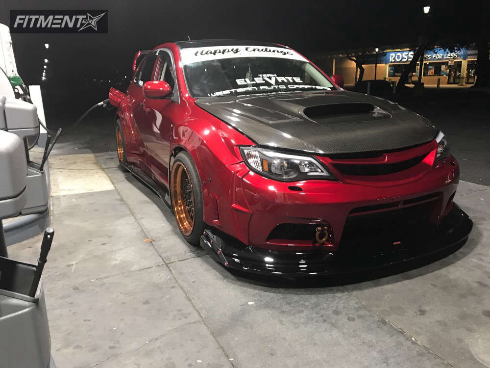 2012 Subaru WRX Base with 18x11 Avant Garde F141 and Toyo Tires 295x35 ...