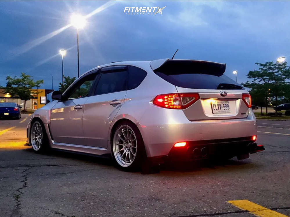 2011 Subaru Impreza WRX with 18x9.5 Enkei Nt03 and Continental 255x35 ...