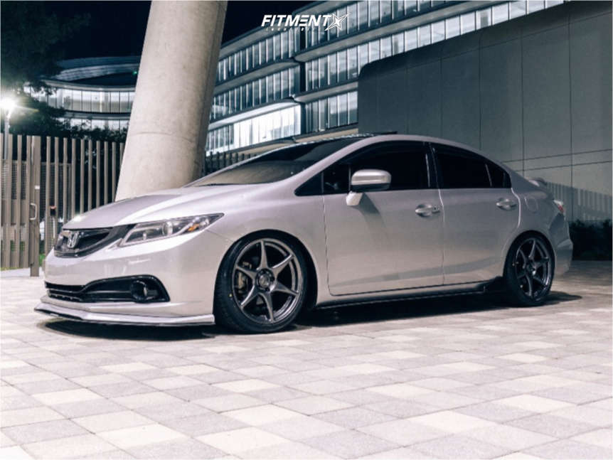 2015 Honda Civic EX with 18x8.5 Kansei Tandem and Falken 225x40 on