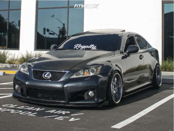 2006 Lexus IS250 Base with 18x9.5 Weds Glossa and Delinte 215x40