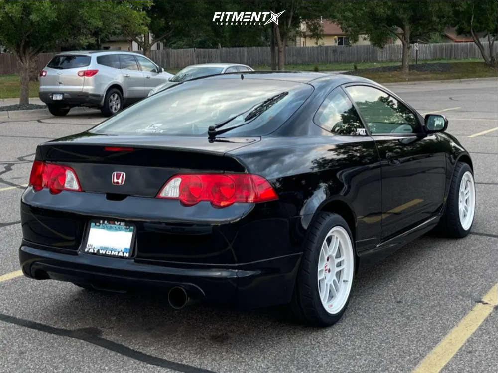 2004 Acura RSX TypeS with 17x9 Enkei Rpf1 and Nitto 235x40 on Stock