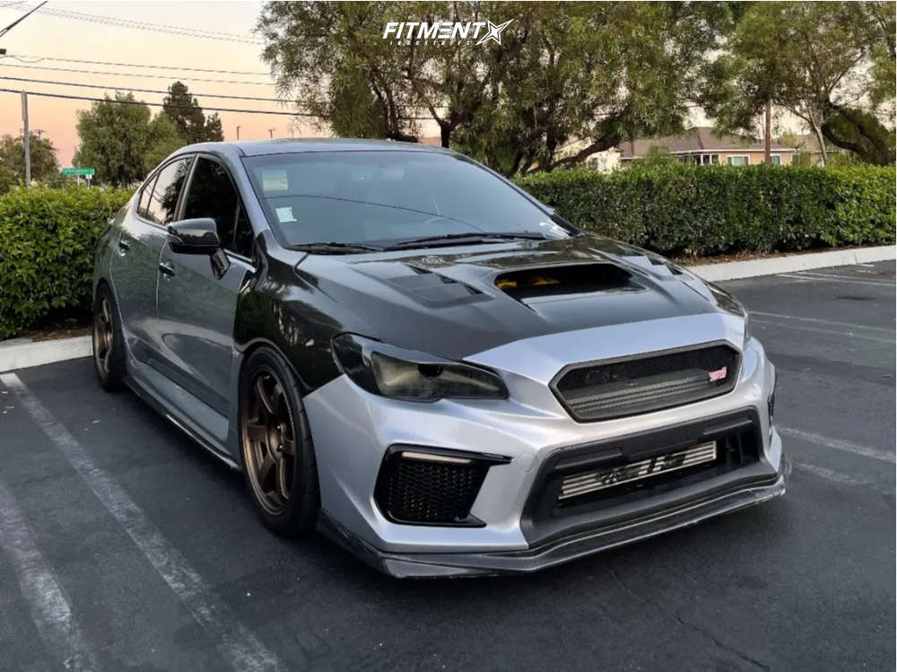 2020 Subaru WRX STI Limited with 18x9.5 Volk Te37 Saga and Toyo