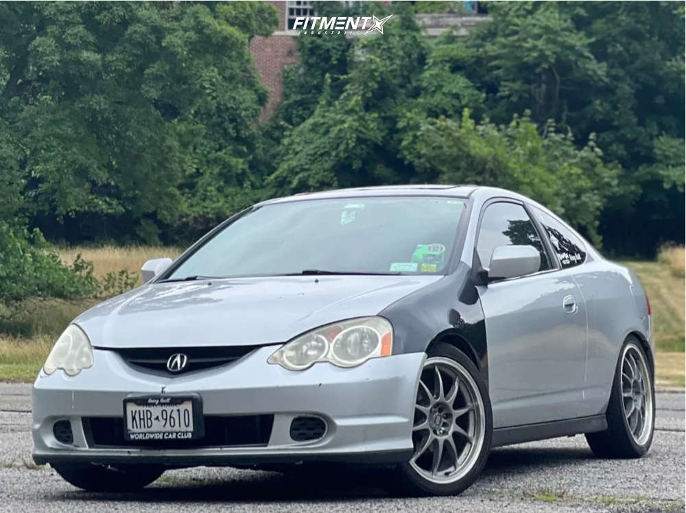 2002 Acura RSX Base with 18x7.5 Enkei J10 and Yokohama 225x40 on