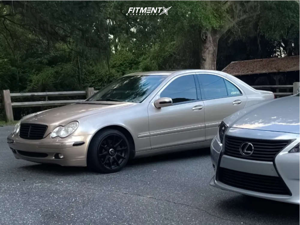 2003 Mercedes-Benz C320 Base with 17x8 Motegi Mr127 and Hankook 215x45 ...