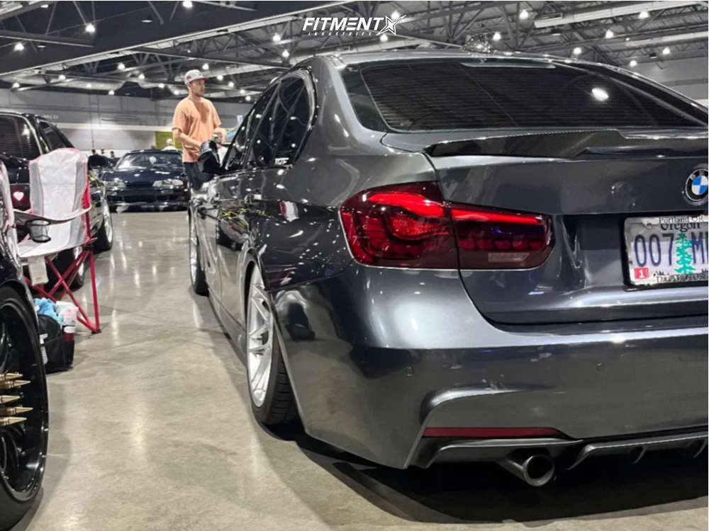 2015 BMW 335i Base with 19x9 Apex Arc-8 and Continental 235x35 on Air ...
