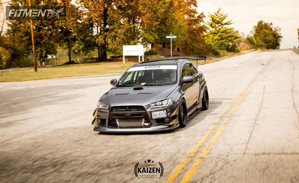 2011 Mitsubishi Lancer Evolution GSR with 18x10.5 SSR SP5 and Toyo