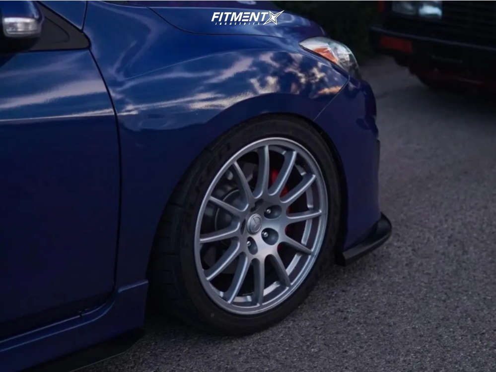 えびふらい　ホイール③ 2012 Mazda 3 Mazdaspeed with 18x8.5 Enkei Evo X and Falken 245x40