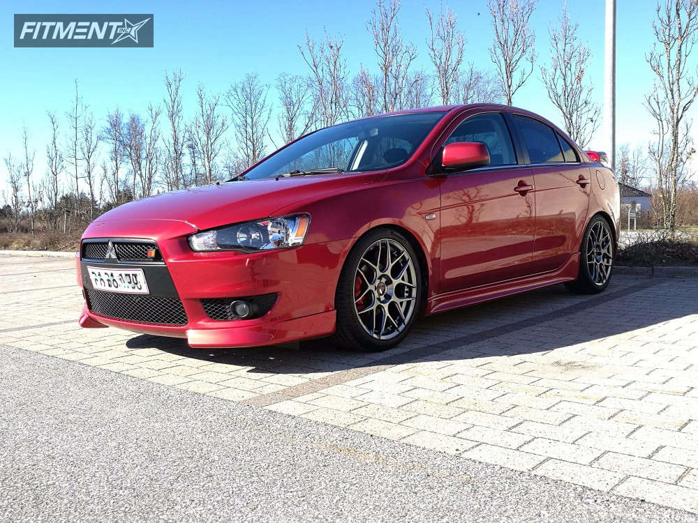 2010 Mitsubishi Lancer Ralliart with 18x7.5 Japan Racing JR18 and ...