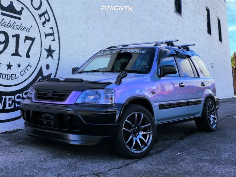 1997 Honda CRV LX with 17x8 Vors Tr4 and Ironman 245x45 on Coilovers