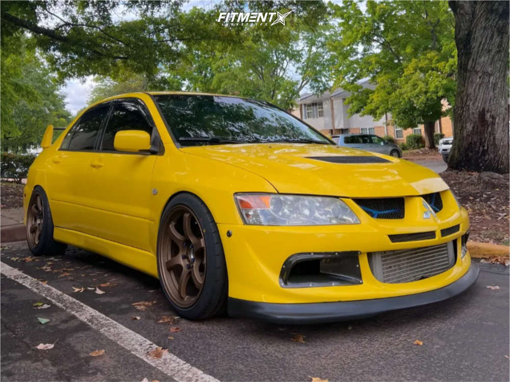 2003 Mitsubishi Lancer Evolution with 18x9.5 Gram Lights 57dr and ...