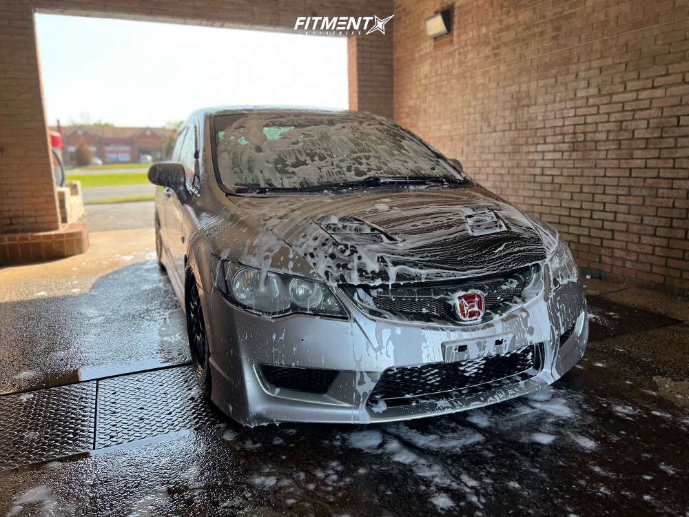 2011 Honda Civic Si with 17x9.5 Enkei Rpf1 and Bridgestone 235x45 on ...