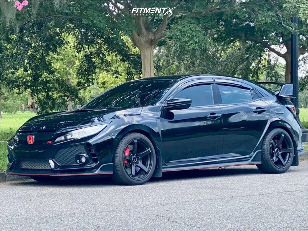 2017 Honda Civic Type R with 18x9.5 Enkei Kojin and Continental 265x35 ...
