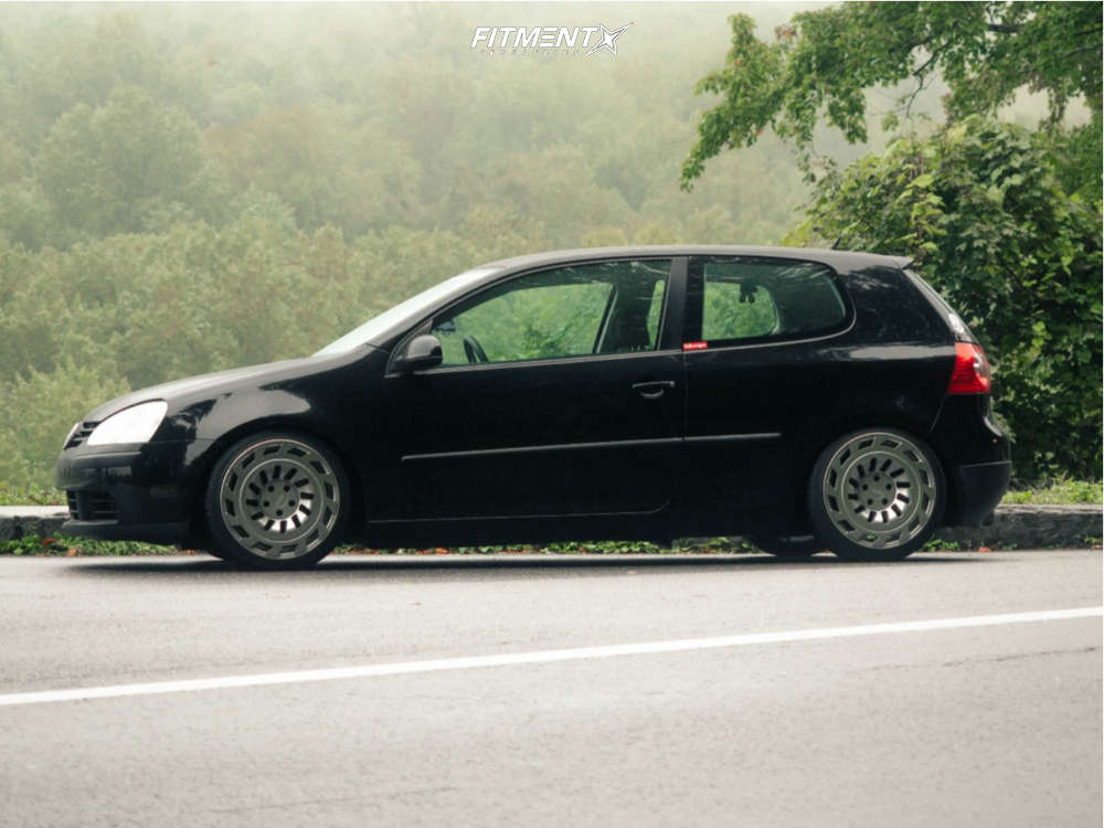 2009 Volkswagen Rabbit S with 18x8.5 Radi8 R8t12 and Hankook 205x40 on ...