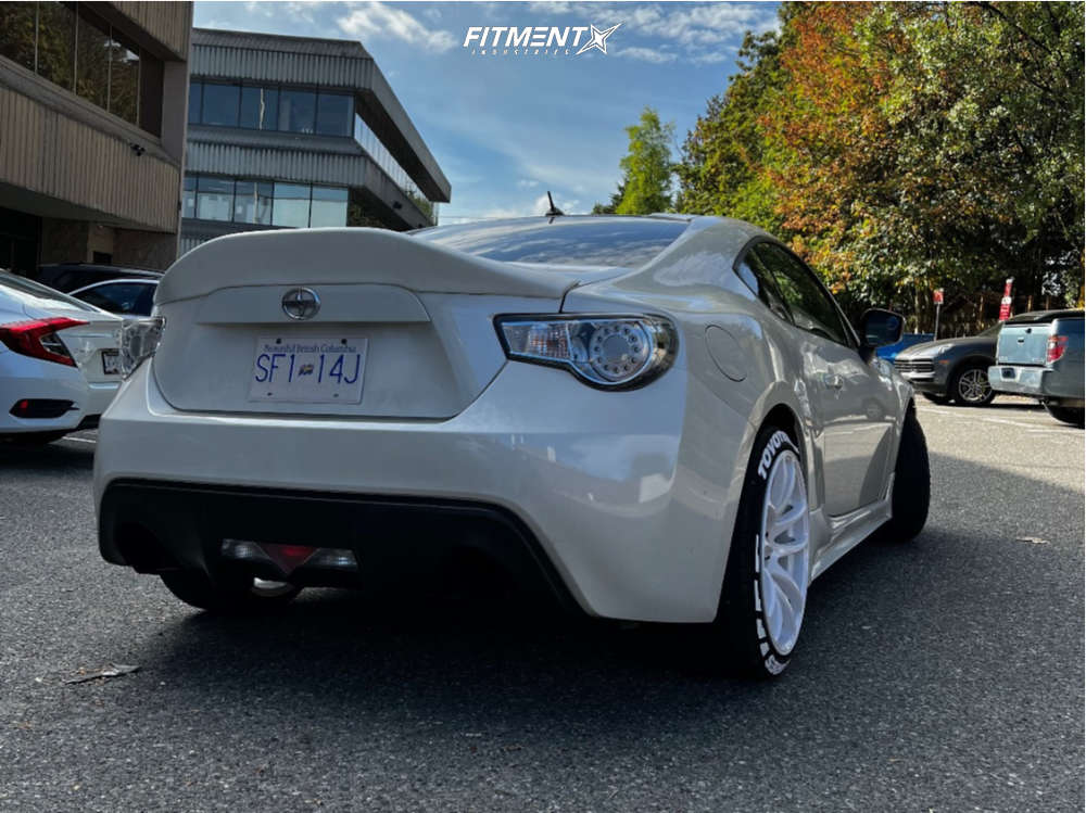 Stock Frs Rims 2014 Scion FR-S Base with 18x8.5 Vors Tr4 and Vercelli 225x40 on Stock ...