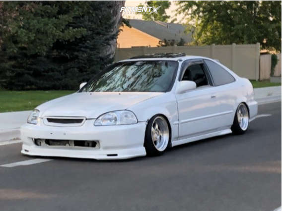 1997 Honda Civic EX with 15x8 AVID1 Av19 and Haida 195x45 on