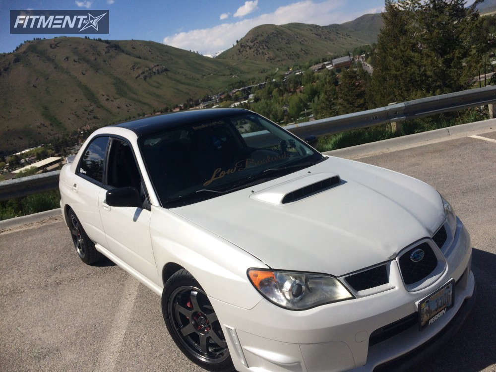 2007 Subaru Impreza WRX with 17x8 Rota Grid and Cooper 225x40 on ...