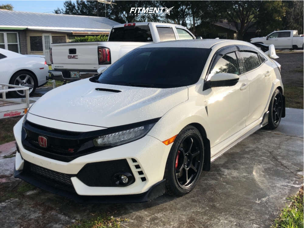2017 Honda Civic Type R with 18x9.5 Motegi Mr145 and Ohtsu 255x40 on ...