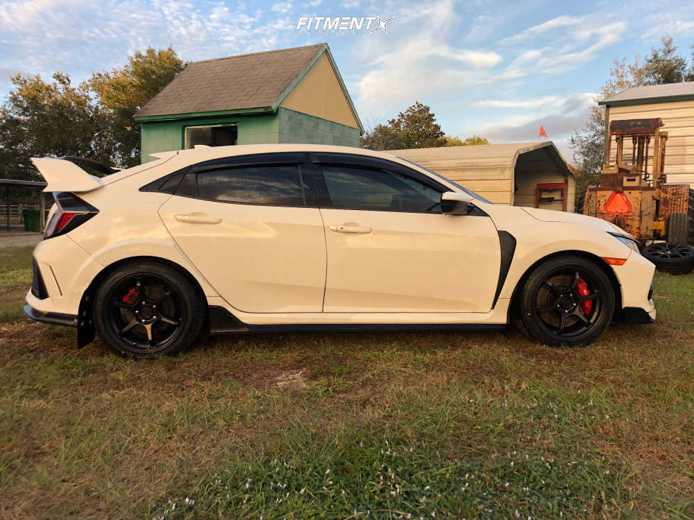 2017 Honda Civic Type R with 18x9.5 Motegi Mr145 and Ohtsu 255x40 on ...