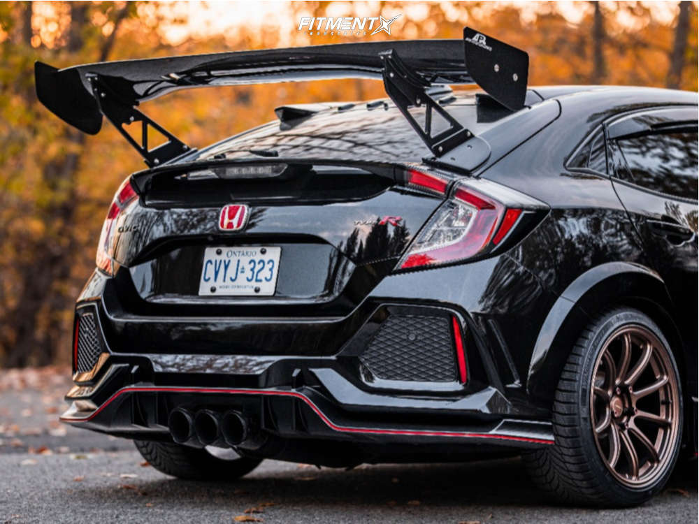 Low Spring Type R 2017 Honda Civic Type R with 18x9.5 Superspeed Rf03rr and Nexen 255x35 ...