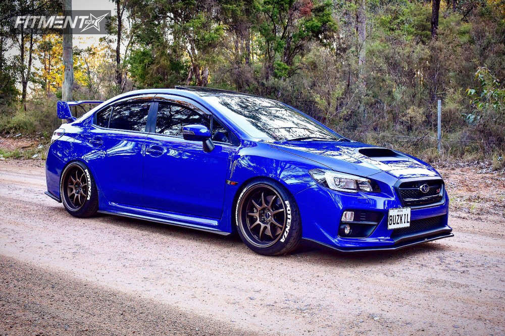 2015 Subaru WRX STI Base with 18x9.5 Work D9r and Bridgestone