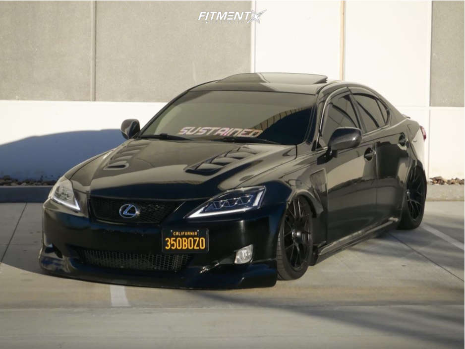 2007 Lexus IS350 Base with 18x8.5 Enkei Raijin and Michelin 245x35 on Air Suspension 2466779