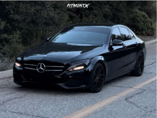 2016 Mercedes-Benz C300 Base with 18x8 Konig Oversteer and Kumho 225x40 ...