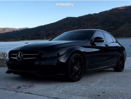 2016 Mercedes-Benz C300 Base with 18x8 Konig Oversteer and Kumho 225x40 ...