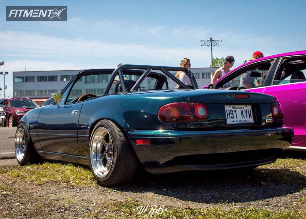 1996 Mazda MX-5 Miata Base with 15x8 XXR 002.5 and Yokohama 195x45