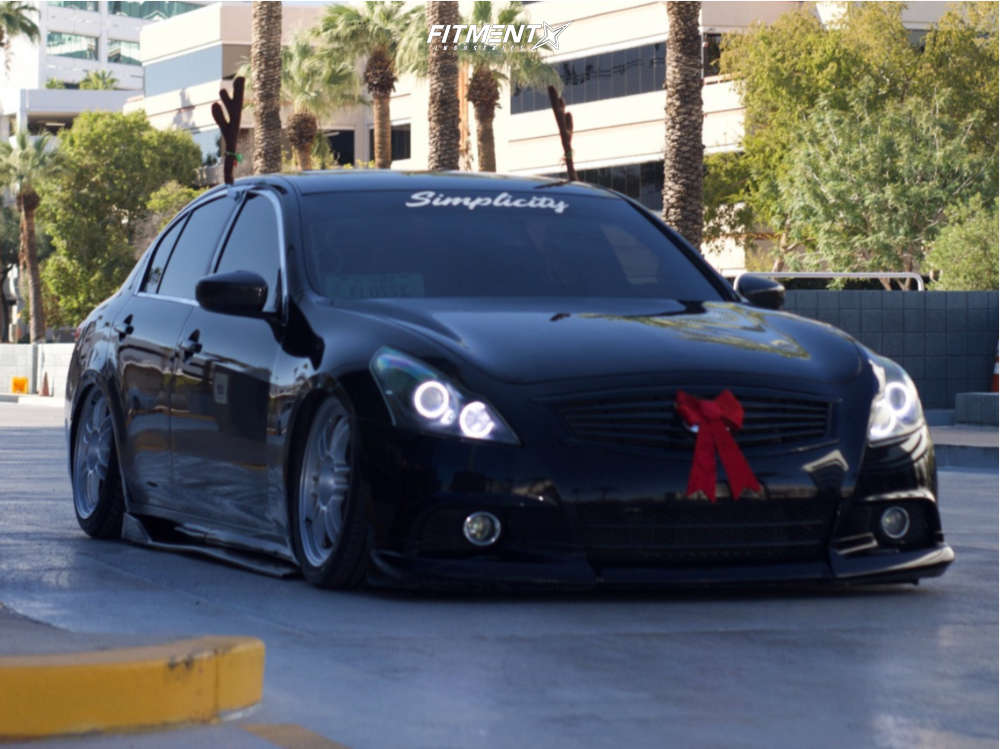 2013 INFINITI G37 Journey with 18x8 Enkei Rpf1 and Lexani 235x35 on Air