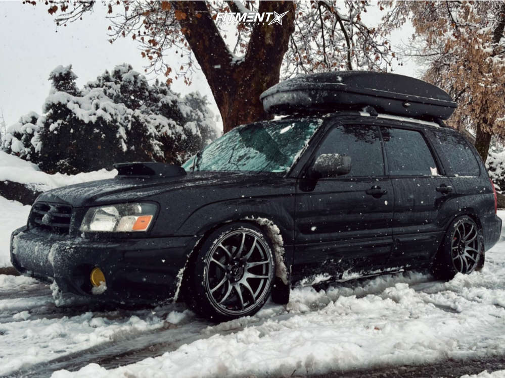 2004 Subaru Forester XT with 18x8.5 Vors Tr4 and Nitto 235x35 on ...