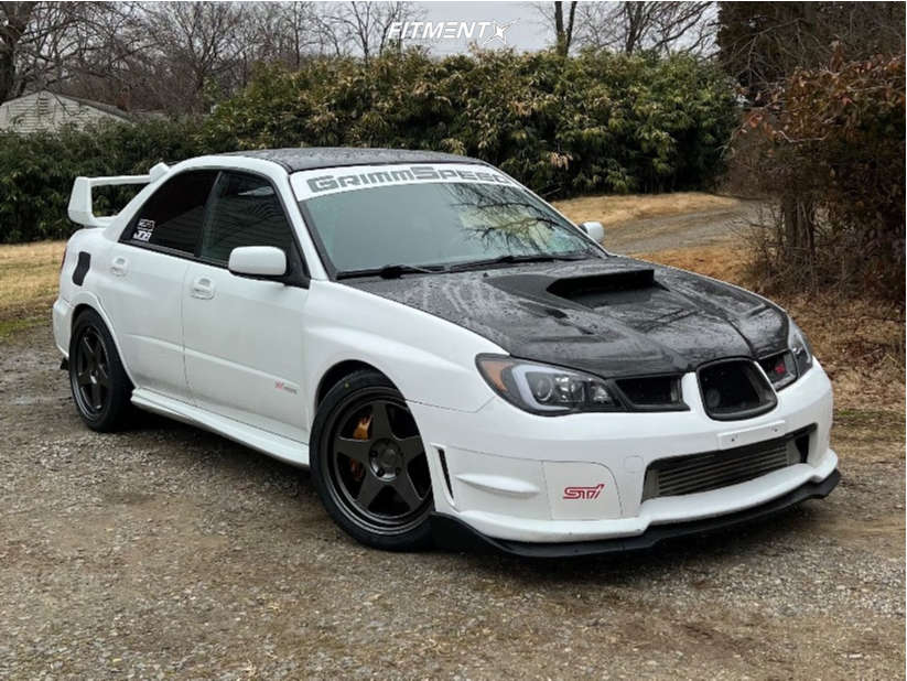 2006 Subaru Impreza WRX STI with 18x9 Kansei Knp and Falken 235x40