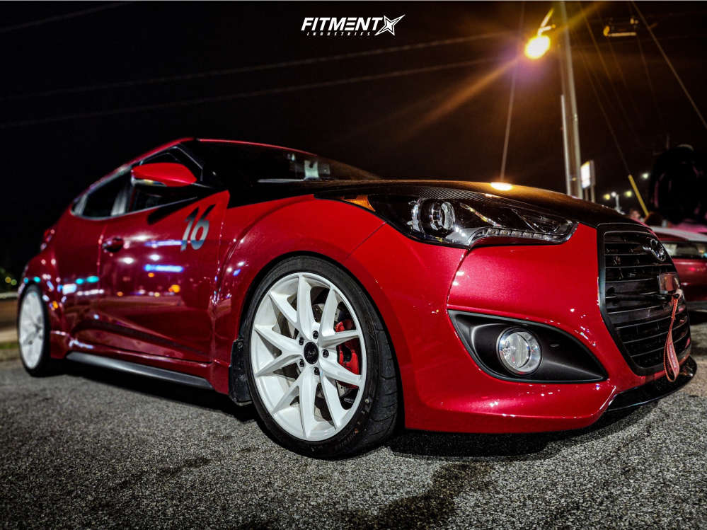 2016 Hyundai Veloster Turbo with 18x8 Niche Misano and Falken 225x40 on ...