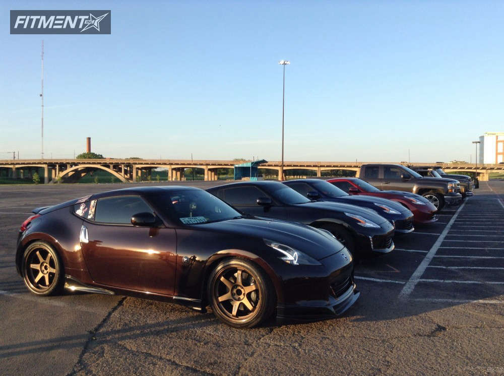 2010 Nissan 370Z Base with 19x9.5 Volk Te37 and Bridgestone 275x35 on ...