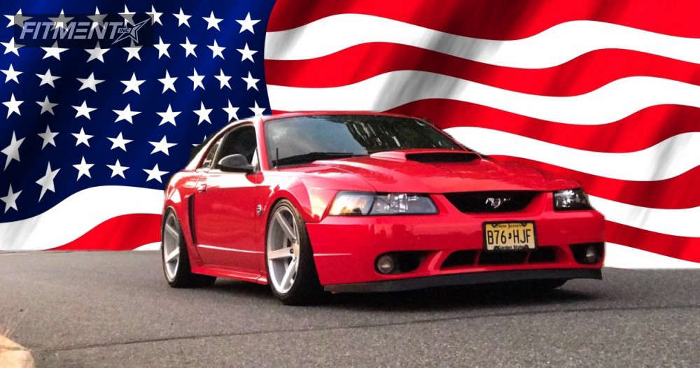 2004 Ford Mustang GT with 18x10.5 Rovos Durban and Michelin 275x35 on