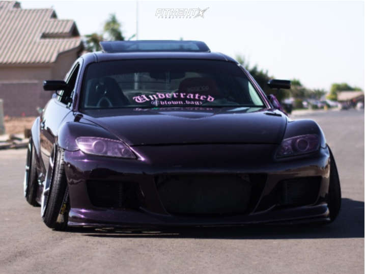 2004 Mazda RX-8 Base with 18x10.5 Kansei Tandem and Lionhart 215x40 on ...